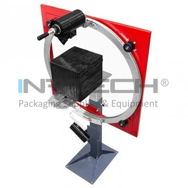 Masina De Ambalat Manuala Pentru Cutii Dimensiuni Masina (mm) 774 (l) x 1050 (L) x 1780 (h), Viteza Rotatie 30 (rotatii/min), Dimensiune Max Cutie (mm) 600 x 650 mm, Latime Folie 250 mm