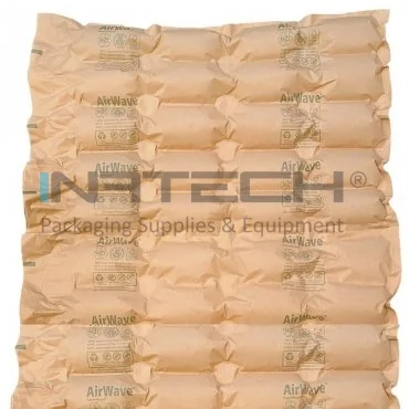 Perne De Aer Din Hartie Pentru AirWave 1, 2 Denumire Folie cu bule, 4 camere, Lungime Rola 200 m, Dimensiuni 420 X 320 mm, Material Hartie BIO 22 gr/mp