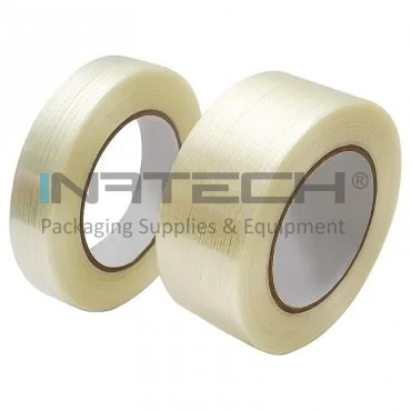 Banda Adeziva Cu Fibra De Sticla Lungime 50 m, Latime 50 mm, Culoare Transparent, Tip Ranforsare Longitudinal