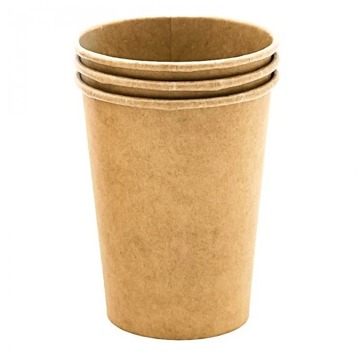 Pahar Carton 7.5 oz Pentru Aparate Automate, Vending, Ambalare 100 buc/set, Volum Oz 7.5, Culoare Maro-Pahare Carton