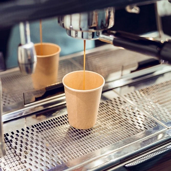 Pahar Carton 6.5 oz Pentru Aparate Automate, Vending, Ambalare 100 buc/set, Volum Oz 6.5, Culoare Maro-Pahare Carton