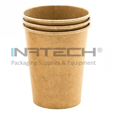 Pahar Carton 6.5 oz Pentru Aparate Automate, Vending, Ambalare 100 buc/set, Volum Oz 6.5, Culoare Maro