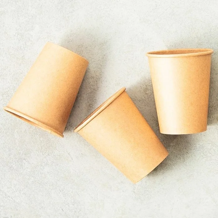 Pahar Carton 7 oz Pentru Bauturi Calde, Ambalare 50 buc/set, Volum Oz 7, Culoare Maro-Pahare Carton