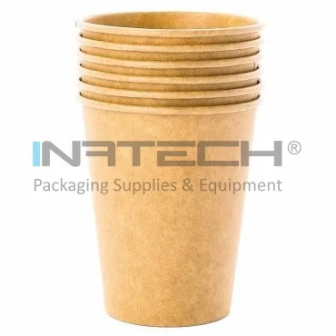 Pahar Carton 8 oz Pentru Bauturi Calde, Ambalare 50 buc/set, Volum Oz 8, Culoare Maro