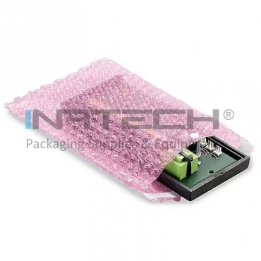 Pungi Cu Bule In Doua Straturi, Roz, 60 my Lungime 200 mm, Latime 140 mm, Straturi 2, Grosime 60 my, Clapeta 50 mm, Culoare Roz, Buc / Pachet 1000