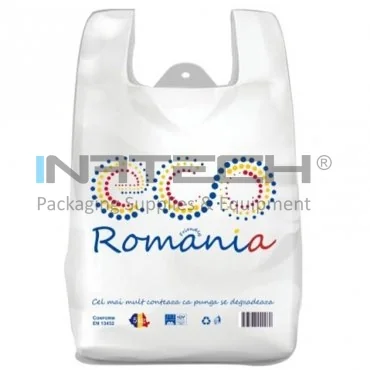 Pungi Biodegradabile Tip Maiou Pliu 2 x 60 mm, Dimensiuni 260 x 450 mm, Grosime 18 my, Rezistenta 4 kg, Buc / Pachet 500