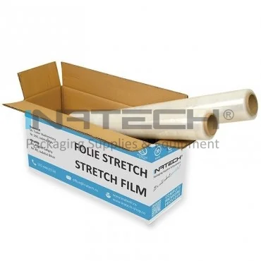 Folie Stretch Uz Manual Latime 500 mm, Grosime 23 my, Greutate 1.5 kg, Culoare Transparent, Greutate Tub 0.3 kg, Buc / Pachet 6