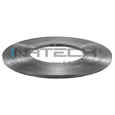 Banda Metalica Lucioasa Pentru Legare Lungime 200 m, Latime 32 mm, Grosime 0.8 mm, Greutate 40 kg, Culoare Gri Lucios