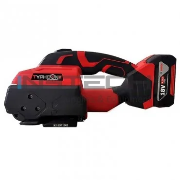 Aparat De Legat Banda PP/PET Cu Acumulator Origine Italia, Acumulator Bosch 18V, 4Ah, Banda PP / PET 13-16 mm, Grosime Banda 0.50-1.20 mm, Maner DA, Greutate 3.9 kg, Sistem Sigilare Prin Frictiune