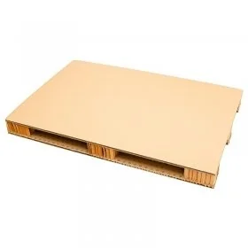 Palet Din Carton Ondulat Tip Euro Lungime 1200 mm, Latime 800 mm, Inaltime 100 mm, Rezistenta 400 kg, Culoare Natur, Nr. Pici...