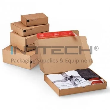 Cutie Cu Autoformare Fashion ColomPac ® Lungime 192 mm, Latime 155 mm, Inaltime 43 mm, Sistem Inchidere Banda dublu adeziva