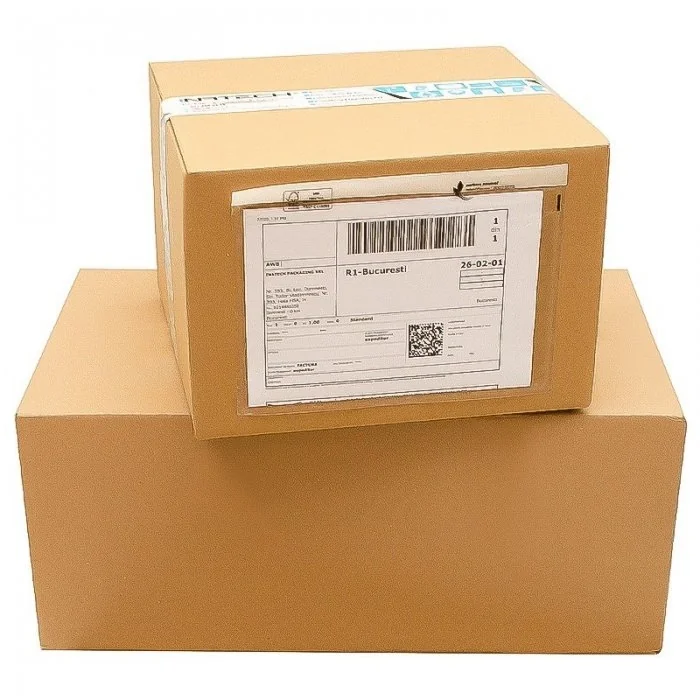 Set 100 Plicuri Port Document Autoadezive, C4/C5/C6/DL Dimensiuni 240 x 115 mm, Culoare Transparent, Tip LD (DL), Buc / Pache...