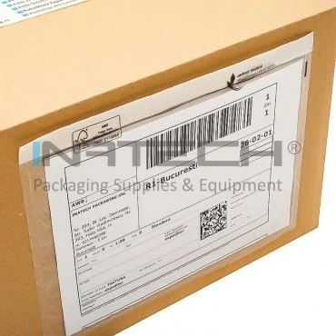 Set 100 Plicuri Port Document Autoadezive, C4/C5/C6/DL Dimensiuni 325 x 220 mm, Culoare Transparent, Tip C4, Buc / Pachet 100