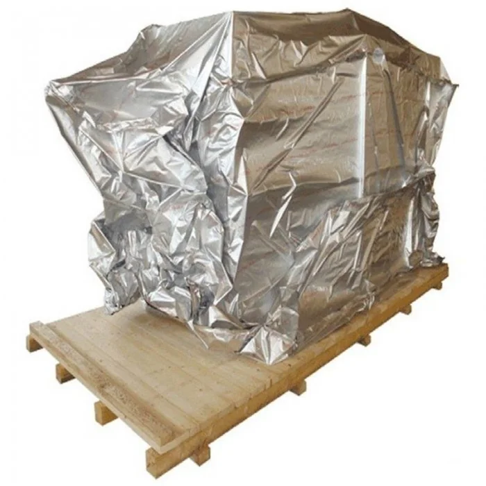 Folie Aluminiu Triplustratificata VCI Lungime 200 m, Latime 1500 mm, Grosime 105 my, Culoare Argintiu, Greutate 120 gr/m2-Amb...