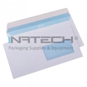 Plic Cu Fereastra Adeziv Siliconic, Dimensiuni 229 x 324 mm, Dimensiune Fereastra 50 x 100 mm, Pozitie Fereastra Dreapta, Culoare Alb, Tip C4, Ambalare Buc/Cutie 250