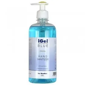 Gel Alcoolic Dezinfectant Pentru Maini Aspect Gel, Cantitate 12 buc, Volum Litri 0.5, Culoare Albastru-Accesorii Protectia Mu...