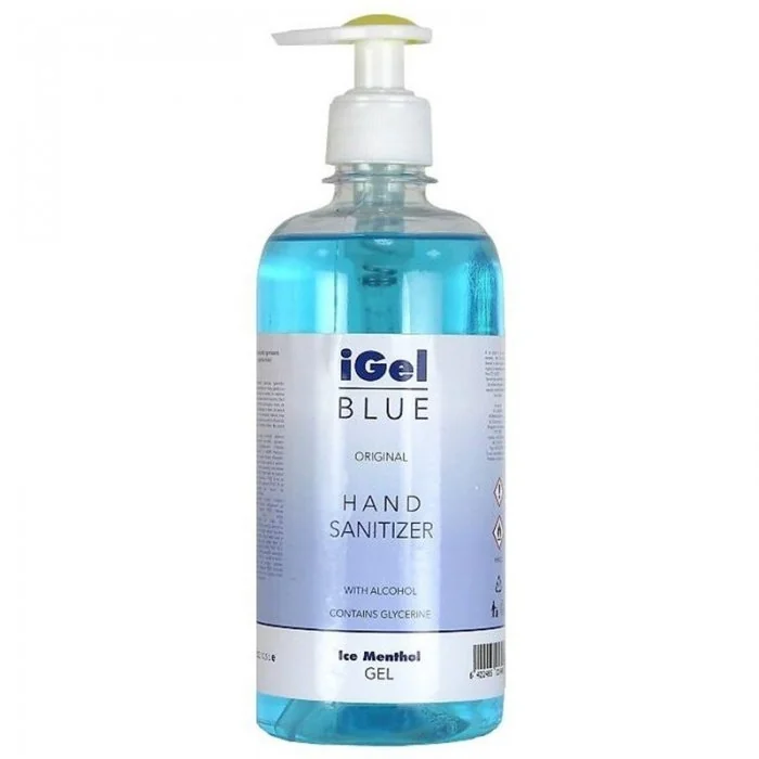 Gel Alcoolic Dezinfectant Pentru Maini Aspect Gel, Cantitate 12 buc, Volum Litri 0.5, Culoare Albastru-Accesorii Protectia Mu...