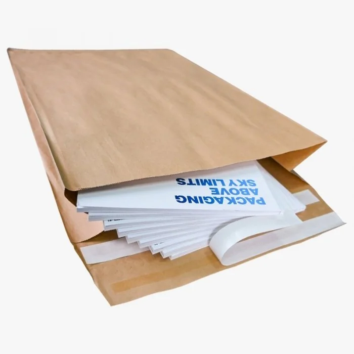 Plic Curierat Din Hartie Cu Autosigilare Pliu 140 mm, Dimensiuni 300 x 550 mm, Gramaj 100 gr/mp, Culoare Natur, Buc / Pachet ...