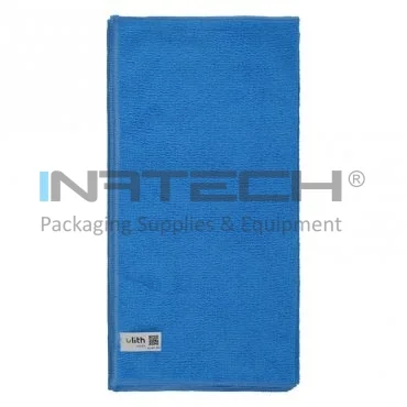 Lavete Microfibra Multicolor, Dimensiuni 40 x 40 cm, Culoare Albastru, Greutate 210 gr/m2, Buc / Pachet 10