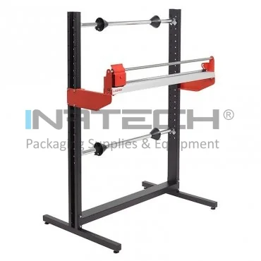 Dispenser Fix Pentru Ambalare, Suport 2 Role, Cu Sistem De Taiere Diametru maxim role 900 mm, Latime maxima role 1050 mm, Latime dispenser 1350 mm, Inaltime dispenser 1575 mm, Greutate 29 kg