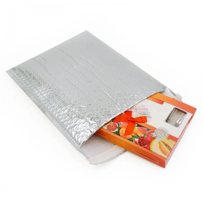 Plic Cu Bule Termoizolant Dimensiuni 450 x 350 mm, Material PET / Folie Bule / PEE, Clapeta 50 mm, Culoare Argintiu-Plicuri I...