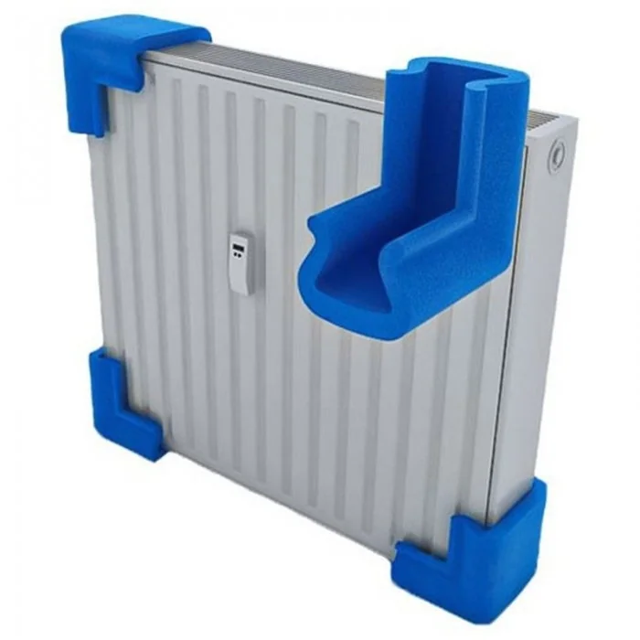 Coltar U Tulip Din Polietilena Expandata (PEE) Dimensiuni A-B-C-D 41 x 25 x 100 x 100 mm, Culoare Albastru, Buc / Pachet 100-...