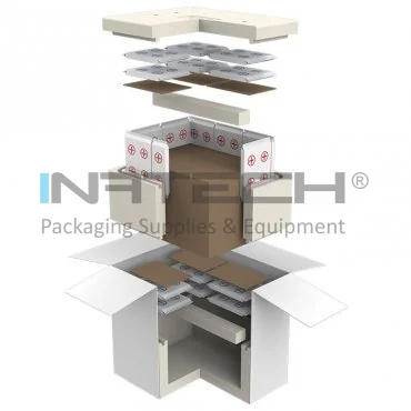 Cutii Termoizolante Pentru Expedieri In Conditii De Temperatura Controlata, Rece +2°C - +8°C Dimensiune Interioara 521 X 388 X 260 mm, Dimensiune Exterioara 725 X 600 X 570 mm, Volum Litri 53, Timp validare, zile 4.5