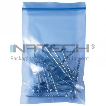 Pungi Cu Inchidere ZIP VCI Lungime 150 mm, Latime 100 mm, Grosime 100 my, Culoare Albastru, Buc / Pachet 39000