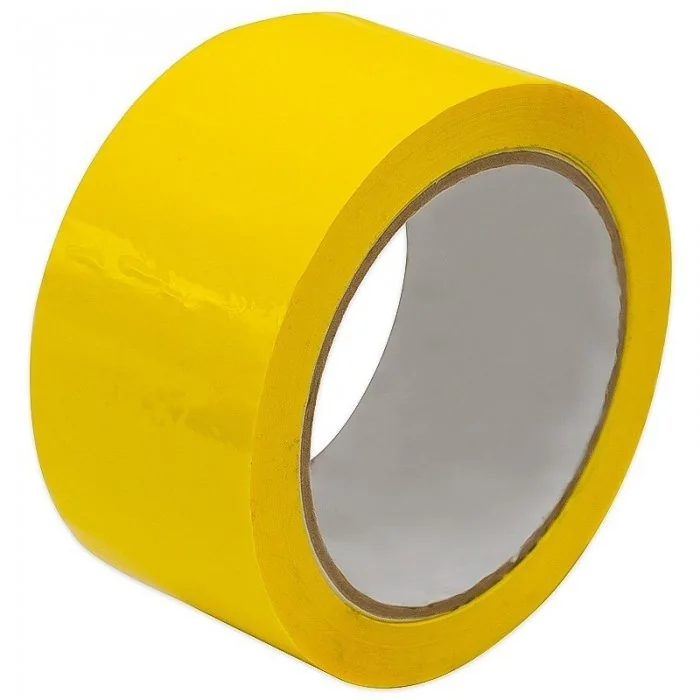 Banda Adeziva Colorata Lungime 66 m, Adeziv Acrilic, Latime 50 mm, Culoare Galben-Benzi Adezive Si Adezivi