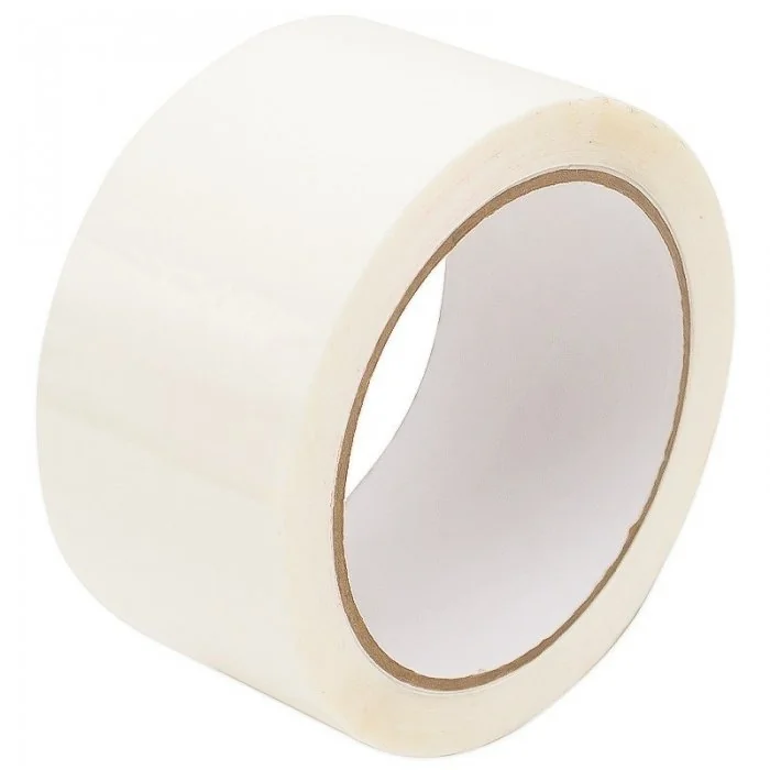 Banda Adeziva Colorata Lungime 60 m, Latime 48 mm, Adeziv Biosolvent, Culoare Alb-Benzi Adezive Si Adezivi