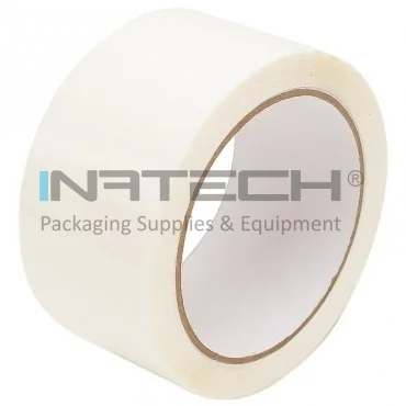 Banda Adeziva Colorata Lungime 60 m, Latime 48 mm, Adeziv Biosolvent, Culoare Alb