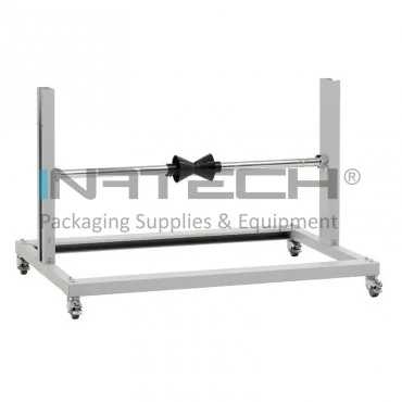 Dispenser Mobil Pentru Ambalare, Suport 1 Rola Diametru maxim role 900 mm, Latime maxima role 1050 mm, Latime dispenser 1350 mm, Inaltime dispenser 715 mm, Cutter NU, Greutate 19 kg