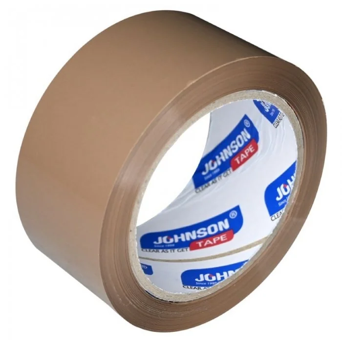 Banda Adeziva Acrilica Johnson Lungime 82 m, Adeziv Acrilic, Latime 48 mm, Culoare Maro, Silentios Nu-Benzi Adezive Pentru Am...