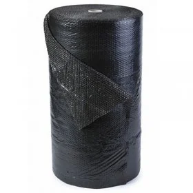 Folie Cu Bule Mici Neagra Latime 400 mm, Lungime 100 m, Straturi 2, Grosime 70 my, Culoare Negru-Folie Cu Bule De Aer Mici