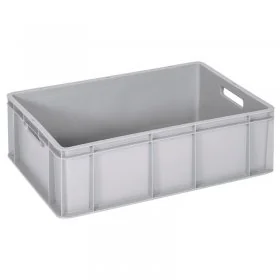 Euro Containere 600 x 400 mm Dimensiuni 600 x 400 x 200 mm, Material PP Virgin, Volum Litri 40, Greutate 1.9 kg, Culoare Gri-...