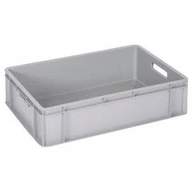 Euro Containere 600 x 400 mm Dimensiuni 600 x 400 x 160 mm, Material PP Virgin, Volum Litri 31, Greutate 1.3 kg, Culoare Gri-...