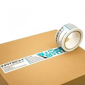 Banda Adeziva Personalizata Lungime 66 m, Numar Culori 3 Culori, Latime 50 mm, Tip Imprimare Pe Suprafata, Buc / Pachet 180-B...