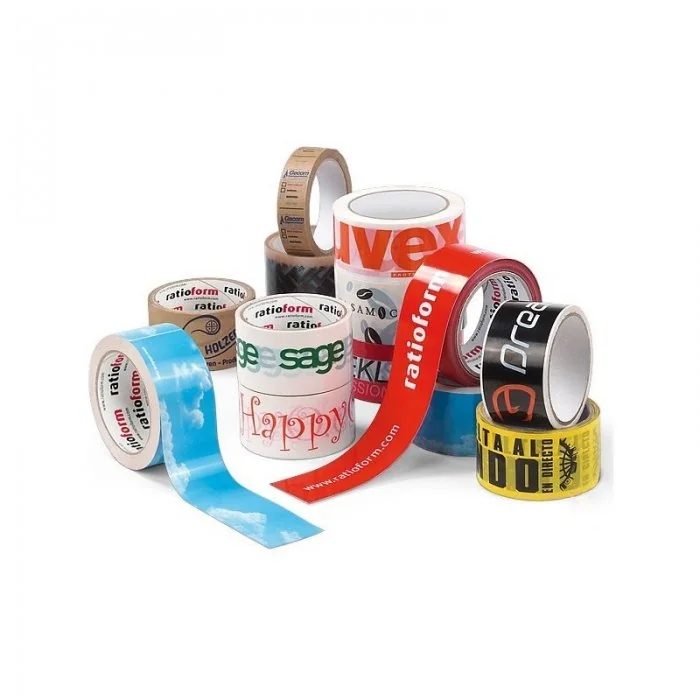 Banda Adeziva Personalizata Lungime 66 m, Numar Culori 3 Culori, Latime 50 mm, Tip Imprimare Pe Suprafata, Buc / Pachet 180-B...