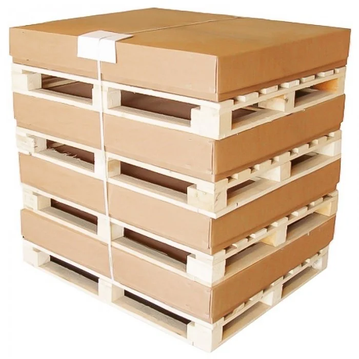 Kit Cutie Pe Palet Din Lemn Lungime 1140 mm, Latime 980 mm, Inaltime 860 mm, Culoare Natur, Tip Carton CO5-Kituri Carton