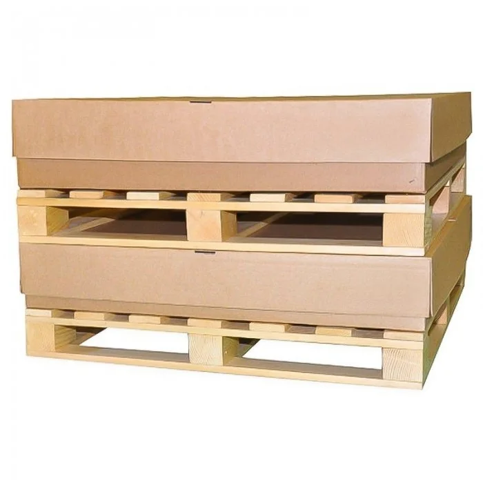 Kit Cutie Pe Palet Din Lemn Lungime 1450 mm, Latime 1140 mm, Inaltime 760 mm, Culoare Natur, Tip Carton CO5-Kituri Carton