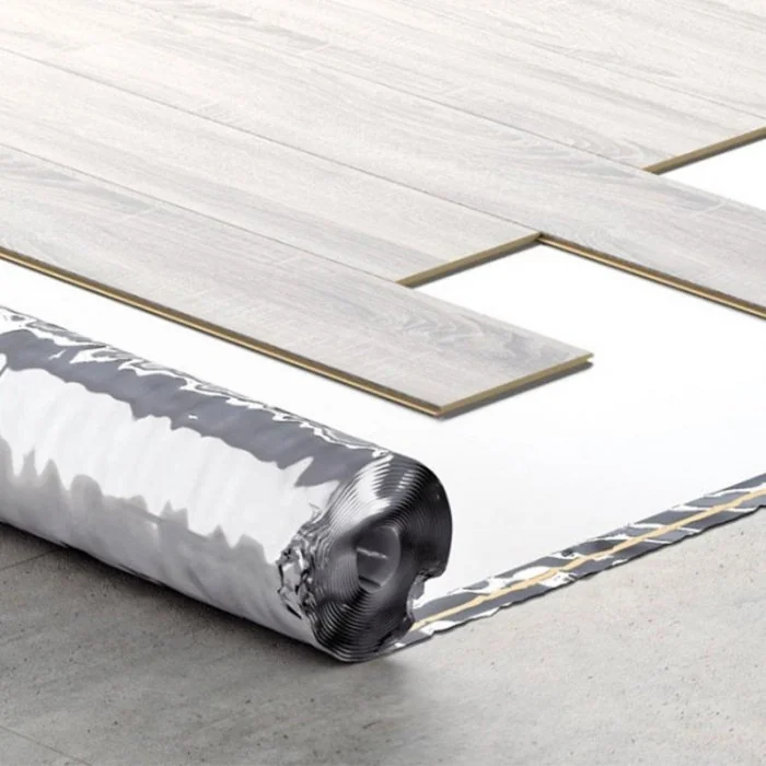 Folie Aluminizata Parchet Lungime 100 m, Latime 1000 mm, Grosime 2 mm, Culoare Negru-Folie Si Placa Polietilena Expandata PEE