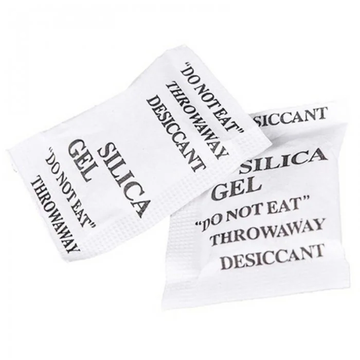 Silica Gel Desicant Dimensiune Sac 135 x 100 mm, Unitati Desicare 2, Greutate Plic 60g kg, Performanta Absorbtie Vapori 12 g,...