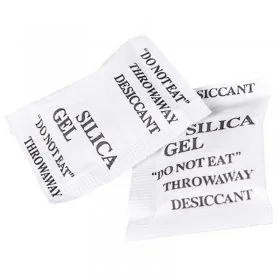 Silica Gel Desicant Dimensiune Sac 200 x 100 mm, Unitati Desicare 8, Greutate Plic 240g kg, Performanta Absorbtie Vapori 48 g...