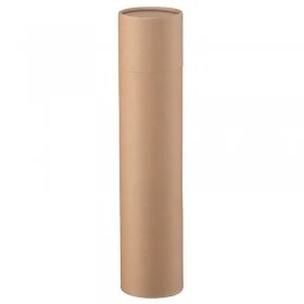 Tuburi Carton Cu Capac Pentru Ambalare Si Stocare Lungime 355 mm, Diametru Interior 79 mm, Grosime 2 mm, Culoare Natur-Tuburi...