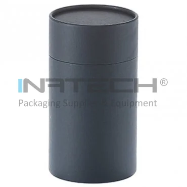 Tuburi Carton Cu Capac Pentru Ambalare Si Stocare Lungime 150 mm, Diametru Interior 87 mm, Grosime 1.5 mm, Culoare Negru