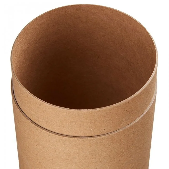 Tuburi Carton Cu Capac Pentru Ambalare Si Stocare Lungime 100 mm, Diametru Interior 79 mm, Grosime 2 mm, Culoare Natur-Tuburi...