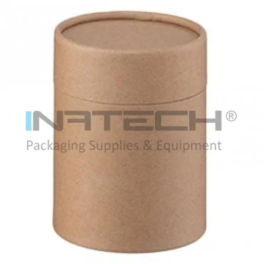 Tuburi Carton Cu Capac Pentru Ambalare Si Stocare Lungime 100 mm, Diametru Interior 79 mm, Grosime 2 mm, Culoare Natur