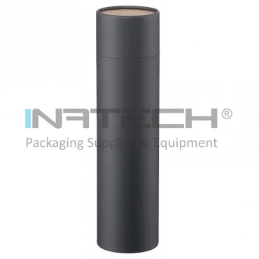 Tuburi Carton Cu Capac Pentru Ambalare Si Stocare Lungime 330 mm, Diametru Interior 87 mm, Grosime 1.5 mm, Culoare Negru