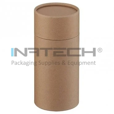 Tuburi Carton Cu Capac Pentru Ambalare Si Stocare Lungime 180 mm, Diametru Interior 79 mm, Grosime 2 mm, Culoare Natur