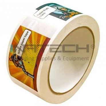 Banda Personalizata Hartie Lungime 50 m, Adeziv Hot Melt, Numar Culori 3 Culori, Latime 48 mm, Tip Imprimare Pe Suprafata, Culoare Alb, Buc / Pachet 540